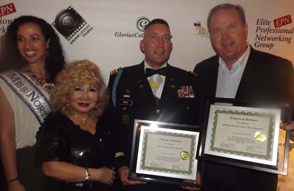 Ariane Datil, Miss Northern USA, Gloria Cressler,  Colonel James Gonyo, Bill Walsh,h,