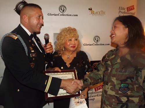 Colonel James Gonyo, Gloria Cressler, SSGT. Rinda Rosalls