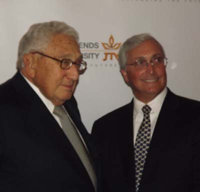 The Hon. Henry Kissinger and Jon Gurkoff, Chairman, American Friends of Tel Aviv University
