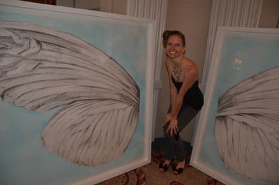 Kathleen Griffin "Butterflies of Memory". Photo by: Rose Billings