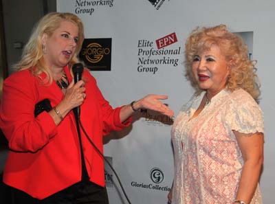 Rita Cosby from CBS TV/RADIO and Gloria T. Cressler