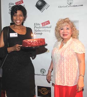 Veronica Green with her birthday cake