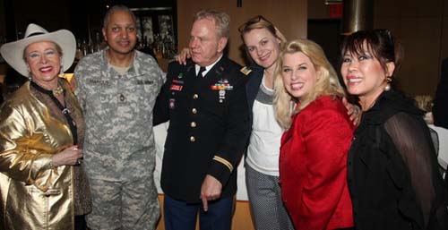 German Baroness Marion Von Buchard, Sgt Peter Lebeau, Col. Chet Marcus, Cornelia Kauffman Rita Cosby & Corazon Rivera.