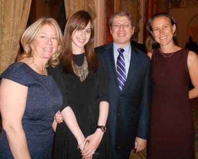 Dr. Susan Klugman, Ms. Estie Rose, Dr. Edward Burns and Anne Wojcicki