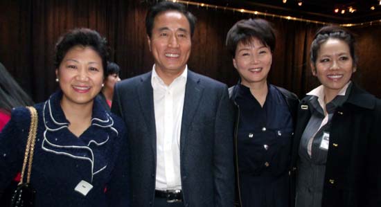 Meifang Zhan, Deputy Consul General, Yong Lixin, Actor, Zhu Zin, Actress,Angela Chen, President and Founder, China Arts Foundation