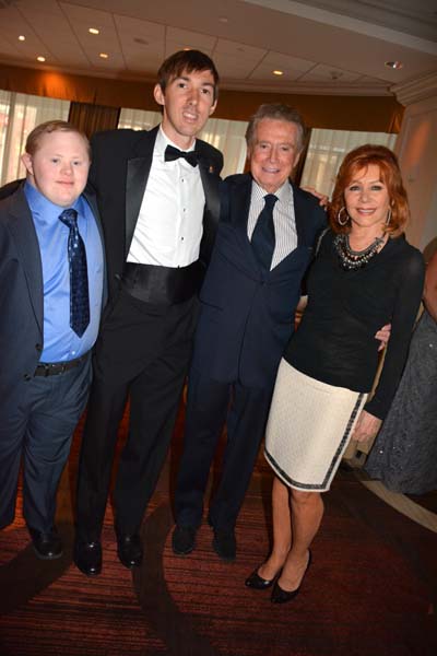 Tom Smith Bobby Fredericks and Regis Philbin and Joy Phlibin.  Photo by:  Rose Billings/Blacktiemagazine.com