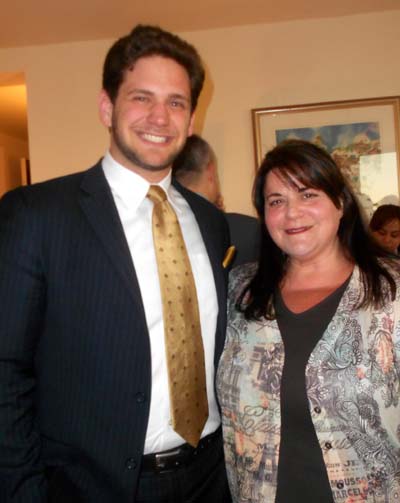 Josh Tanenbaum and Francine Raubvogel. Photo by: Joyce Brooks/Blacktiemagazine.com