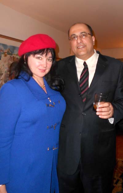 Ambassador Ido Aharoni and Lily Sassoon. Photo by: Joyce Brooks/Blacktiemagazine.com