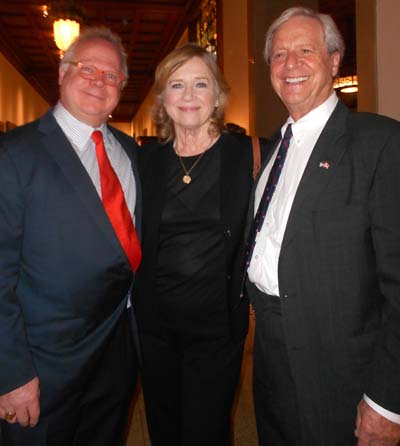Gary Springer, Liv Ullman and Donald Saunders. Photo by: Joyce Brooks