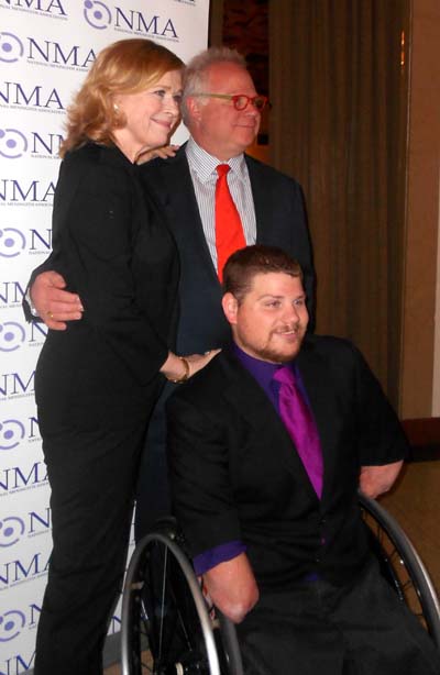 Liv Ullman, Gary Springer and Nick Springer. Photo by: Joyce brooks