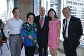 Meikui Ding, Qi Shu Fang, The Peking Opera aster, Charles Sullivan, Ting Zhao and Yunfei Xiao. Photo by: Jillian Nelson