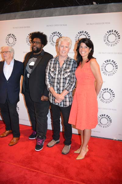 Carl Bernstein, Quest Love !graham Nash and Maureen J. Reidy President Paley Center for media. Photo by: Rose Billings/Blacktiemagazine.com