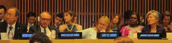  Ban Ki-moon, Secretary General, Jan Eliasson, Deputy Secretary General, Susan Malcorra, Chef de Cabinet, Judy Cheng -Hopkins, Assistant Deputy General
