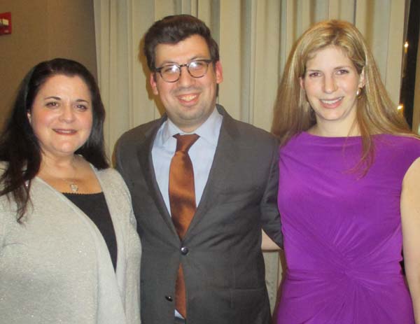 Francine Raubvogel, Chief of Staff, Bureau of the Consul General, David Lobl, Governor Cuomo's Special Assistant Jewish Affairs, and Cara Berkowitz, Esq., Director of City & Federal Affairs UJA Federation of New York. Photo by: Joyce Brooks/Blacktiemagazine.com