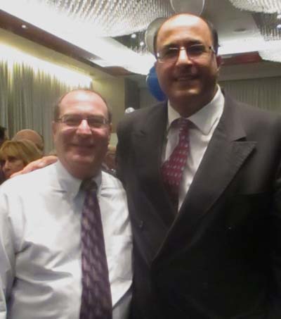 Ambassador Ido Aharoni and Harold Brooks. Photo by: Joyce brooks/Blacktiemagazine.com