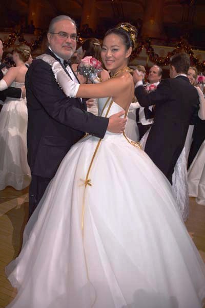 Henry Bismuth and International Debutante 2014 Fanny Tang representing China. Phoot by: Rose Billlings/Blacktiemagazine.com