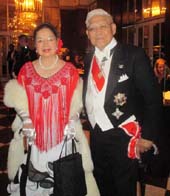 Pompeyo Realuyo and Nora Luyo.  Photo by:  Joyce brooks/Blacktiemagazine.com