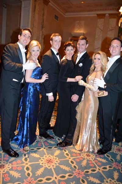 Ryan Emmons, Kathryn Drennon, Aaron Mckallor, Kelly Cotner, Ian Ferreyra De Bone, Alexandra Chunn and Jack Michelman. Photo by: Rose Billings/Blacktiemagazine.com