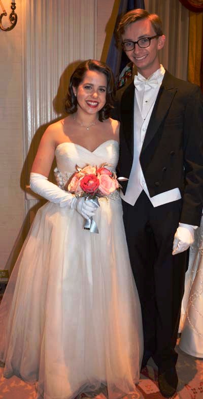 Debutante 2014 Sarah Scott Matheson representing Virginia and Cole Rumbough. Photo by: Rose Billings/Blacktiemagazine.com