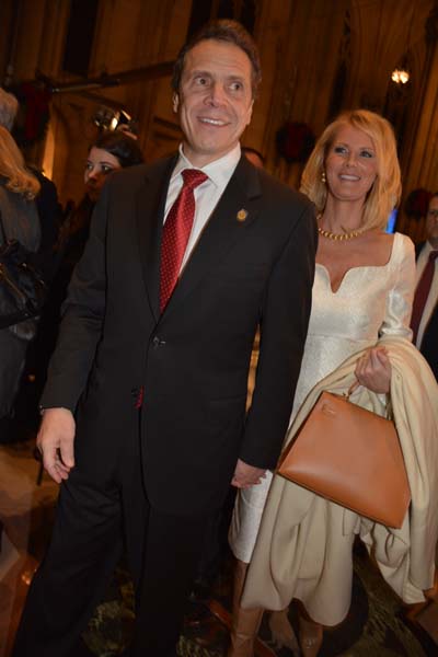 Governor Andrew Cuomo and his lovely girlfriend Sandra Lee.  Photo by:  Rose Billings/Blacktiemagazine.com