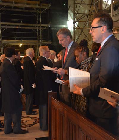 Mayor Bill de Blasio and his wife Chirlane McCray.  Photo by:  Rose Billings/Blacktiemagazine.com