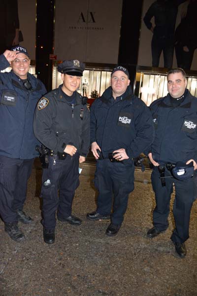 PO Quinones#11593, PO Nicholas Hom, PO Shawn Poziel, PO Roger Matthew .  Photo by:  Rose Billings/Blacktiemagazine.com