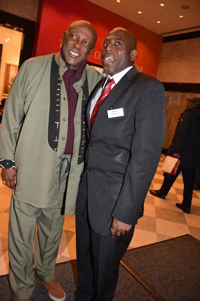 Louis Gossett Jr. and Brenon Thompson .  Photo by:  Rose Billings/Blacktiemagazine.com