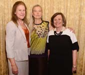 Kaiulani Lee, Nell Newman, and Ellen Futter . Photo by Michael Loccisano/Getty Images for The National Audubon Society