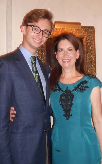 Cole Rumbough and Dr. Penny Grant. Photo by: Joyce brooks/Blacktiemagazine.com