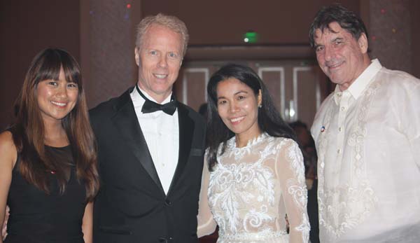 Karima Palafox, Manging Partner Palafox, Richard Mills, Chairman of the board of judges of the Asia CEO Awards, Rebecca Bustamante, President of Asia CEO Awards, Nigel Cosans, Black Tie International Magazine/ Philippines
