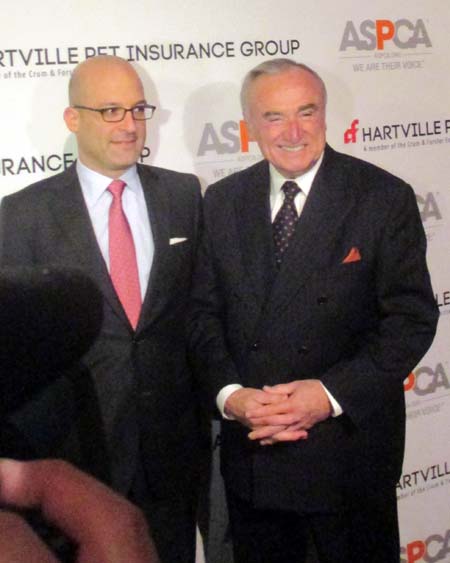 Matt Bershadker, ASPCA President & CEO, William J Bratton, NYPD Police Commissioner,