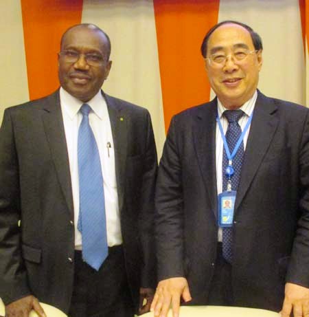 Dr. Hamadoun Touré, Secretary-General of the International Telecommunications Union (ITU) , Mr. Wu Hongbo, Under-Secretary-General for Economic and Social Affairs, United Nations Department of Economic and Social Affairs (UNDESA)
