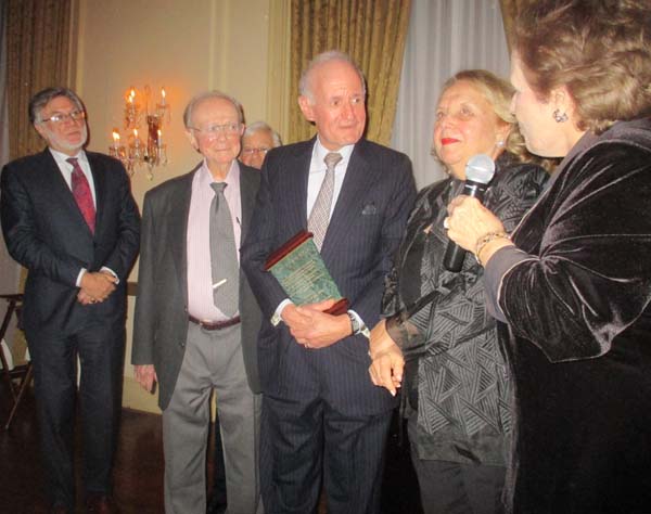 Steven B. Abramson, MD, Andrew Hilton, PhD ,Martin L. Kahn, MD, Irma Hilton, PhD and Doris Farrelly. Photo by: Joyce Brooks/Blacktiemagazine.com