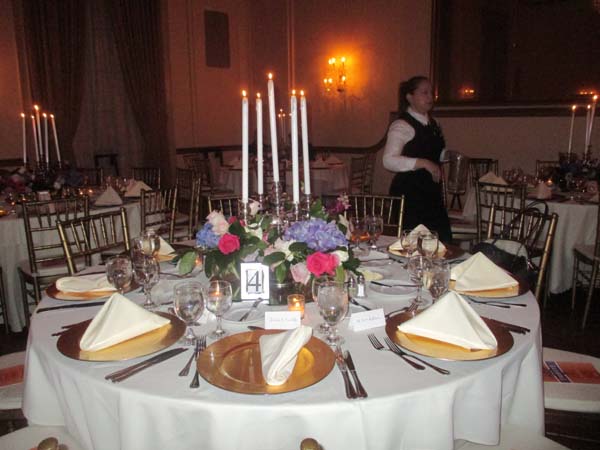 The Beautiful table settings. Photo by: Joyce brooks/Blacktiemagazine.com