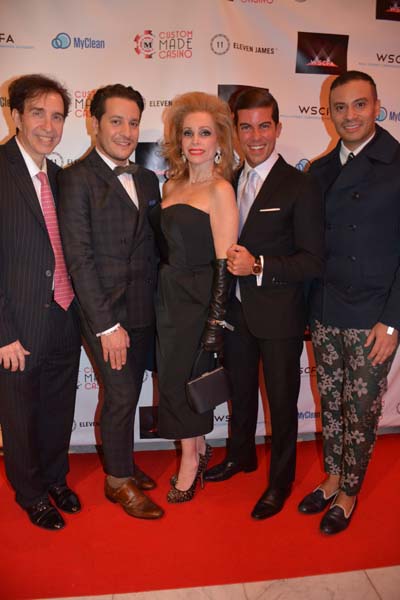 Alan Marks ,Dustin Lujan, Joy Marks, Luis D'Ortiz, star of Bravo's Million Dollar Listing and Victor De Sousa. Photo by: Rose Billings/Blacktiemagazine.com
