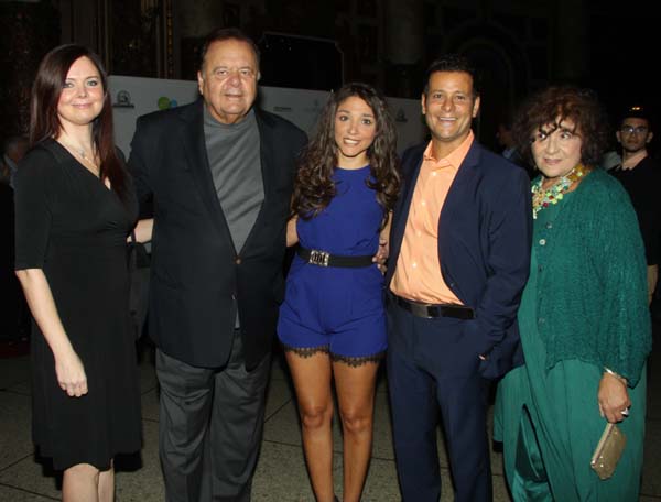 Dee Dee Benkie, Movie great, Paul Sorvino, Michele and Bill Sorvino, founders of the Golden Door International Film Festival and Roberta Sorvino, Bill's mom