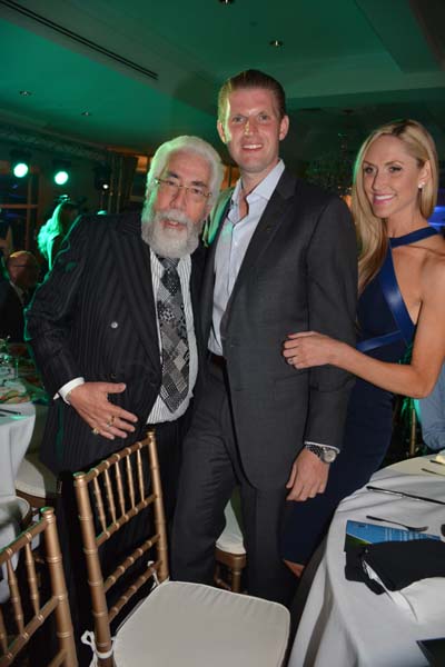 Eric trump and his fiance, Lara Yunaska.  Photo by:  Rose Billings/Blacktiemagazine.com