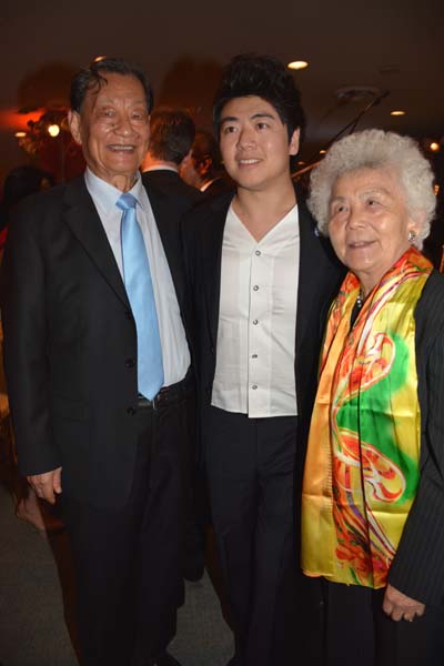 Yan Zhen, Lang Lang and Yingmin Zhu. Photo by: Rose Billings/Blacktiemagazine.com