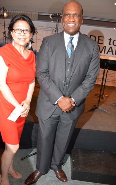 Sheri Yan and Dr. John Ashe. Photo by: Rose Billings/Blacktiemagazine.com