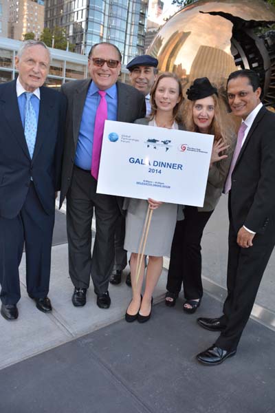 Donald Billings, Errol Rappaport, Abe Shainberg, Catharina Vaagen, Joyce brooks and Raj Kashyap. Photo by: Rose Billings/Blacktiemagazine.com