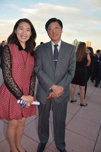 Xiaoxue Du and And Hu Mo. Photo by: Rose Billings/Blacktiemagazine.com