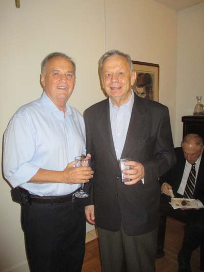 Avri Fuchs and Dr. Mordecai Paldiel. Photo by: Joyce brooks/Blacktiemagazine.com