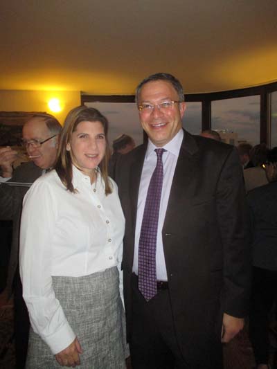 Mrs. Julie Goodman Aharoni and Eric Halivni. Photo by: Joyce Brooks/ Blacktiemagazine.com