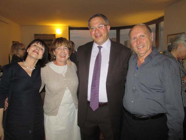 Shaula Alexander Yemini, Ruth Porat, Eric Halivni and Eytan Porat. Photo by: Joyce Brooks/Blacktiemagazine.com