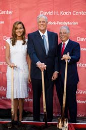 Julia Koch, David H. Koch, Dr. Steven J. Corwin. Photo by: NewYork-Presbyterian Hospital/Kellie Walsh