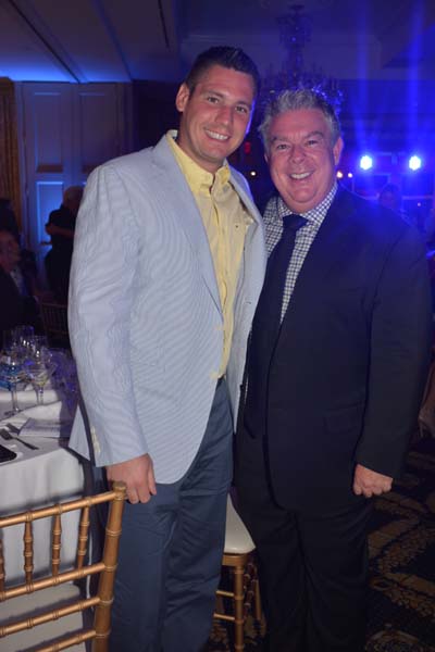 Alex Carr and Elvis Duran, Host.  photo by:  Rose Billings/Blacktiemagazine.com