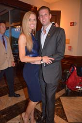 Lara Yunaska and Eric Trump . photo by: Rose Billngs/Blacktiemagazine.com
