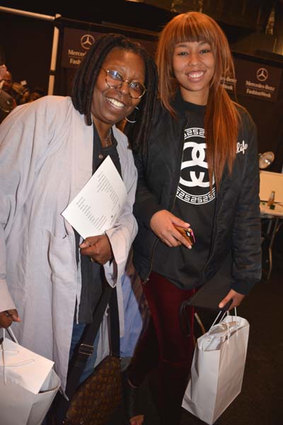Whoopi Goldberg and Granddaughter Jerzey.  Photo by:  Rose Billings/Blacktiemagazine.com