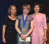 Louise Mirrer, Jill Lepore and Pam Schafler