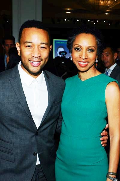 John Legend and ISA Gala Chair and Board VP Nina Shaw.  Photo by:  Vince Bucci